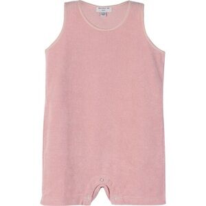MAISON ME Baby Casey Shorts Romper, Dusty Pink